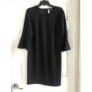 Tacera Black Bell Sleeve Dress